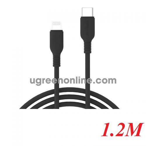 INNOSTYLE J_ICL120_ tBLK 1.2M 18W Màu Đen Cáp Innostyle Jazzy usb type c To Lightning MFI Iphone Ipad Ipod 97986 10097986