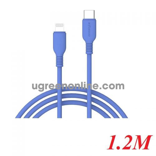 INNOSTYLE J_ICL120_ tBLU 1.2M 18W Màu Xanh dương Cáp Innostyle Jazzy usb type c To Lightning MFI Iphone Ipad Ipod 98407 10098407