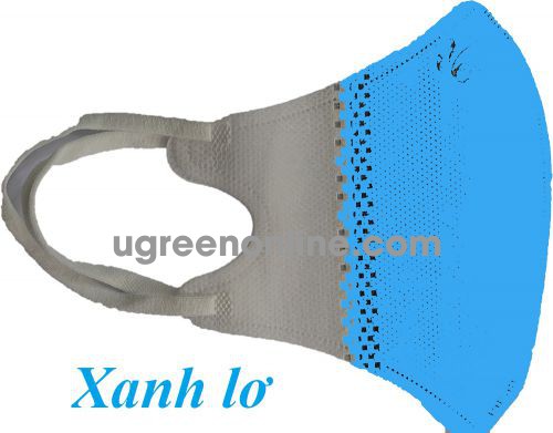 GBP 98822 màu xanh lơ 5 chiếc khẩu trang y tế 3D 4 lớp dùng cho trẻ em kháng khuẩn và bụi mịn KT3D4L 10098822