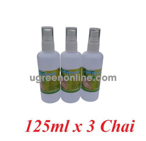 PM 86205 lô 3 chai xịt mỗi chai chứa 125ml cồn 70 độ nước rửa tay khô diệt khuẩn dùng cho y tế và gia đình GKOL 86205 10086205