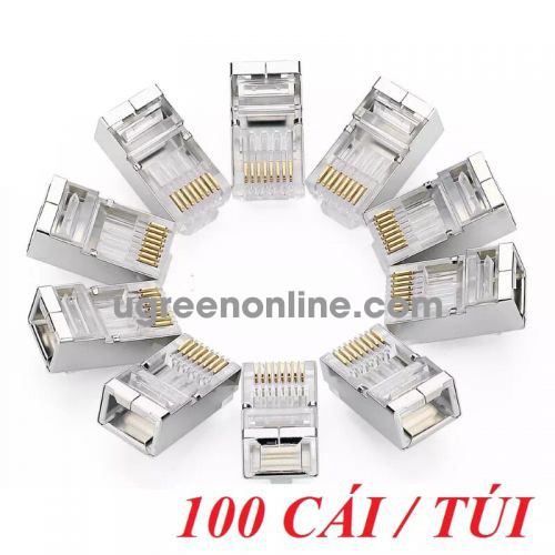 Ugreen 50248 Cat 6 Shielding Crystal Head 100Pcs/Bag Nw111 10050248