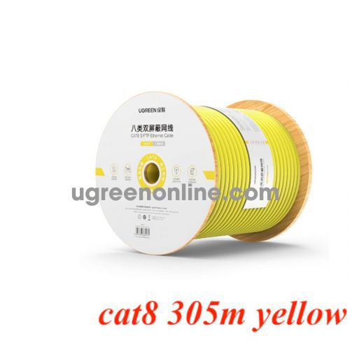 Ugreen 80426 305M CAT8 40Gbps 0.62±0.008mm Category 8 network cable double shield pure copper wire core Gigabit NW151 10080426