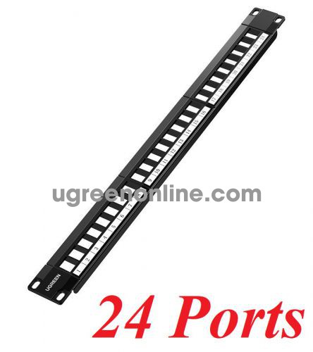 Ugreen 80445 24 ports Cat5E & Cat6 Utp Ethernet Cable Rack NW154 10080445