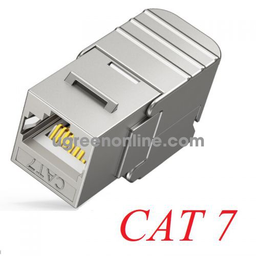 Ugreen 30858 10Gbps 180 degree CAT7 Keystone FTP Tool-Free Modular Connector NW187 10030858