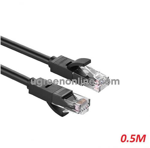 Ugreen 20158 0.5M black cat6 utp gigabit round cable nw102 10020158