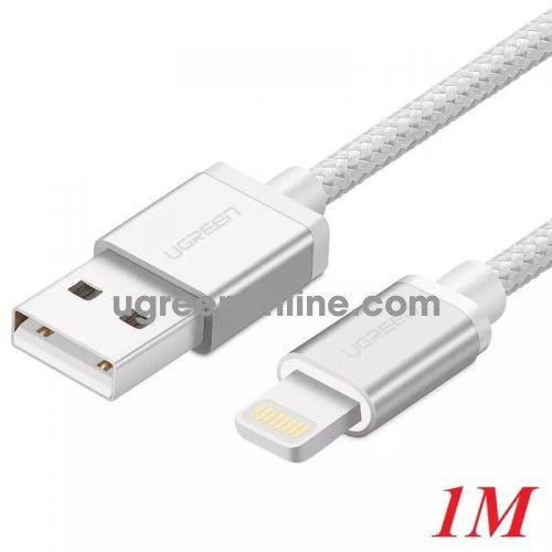 Ugreen 30584 1M MFI Lightning to USB cable cáp Aluminum Case + Braid US199 10030584