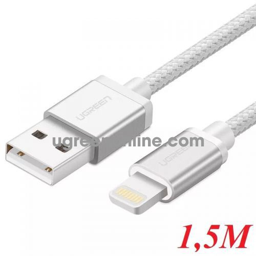 Ugreen 30585 1.5M MFI Lightning to USB cable cáp Aluminum Case + Braid US199 10030585