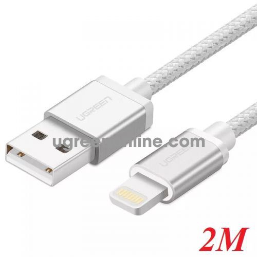 Ugreen 30586 2M MFI Lightning to USB cable cáp Aluminum Case + Braid US199 10030586