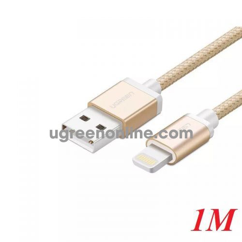 Ugreen 30587 1M MFI Lightning to USB cable cáp Aluminum Case + Braid US199 10030587