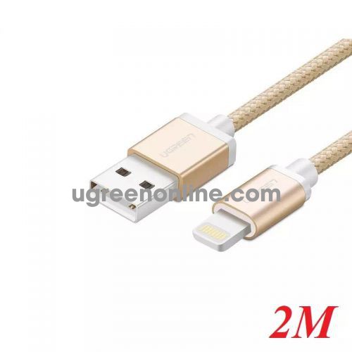 Ugreen 30589 2M MFI Lightning to USB cable cáp Aluminum Case + Braid US199 10030589