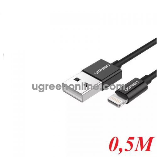 Ugreen 40984 0.5M MFI Lightning to USB cable cáp Aluminum Case + Braid US199 10040984