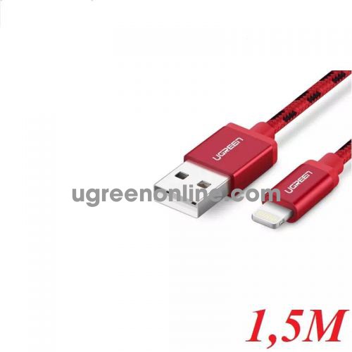 Ugreen 40480 1.5M USB 2.0 to Lightning cable cáp with Braid US247 10040480