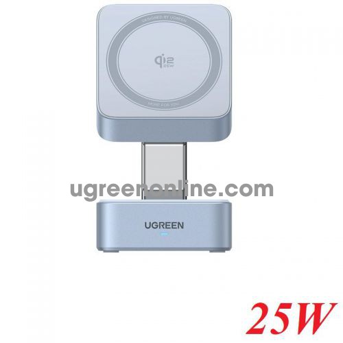 Ugreen 55960 25W magflow 2in1 Magnetic Qi2 Wireless Charger support apple magsafe space gray W752 10055960