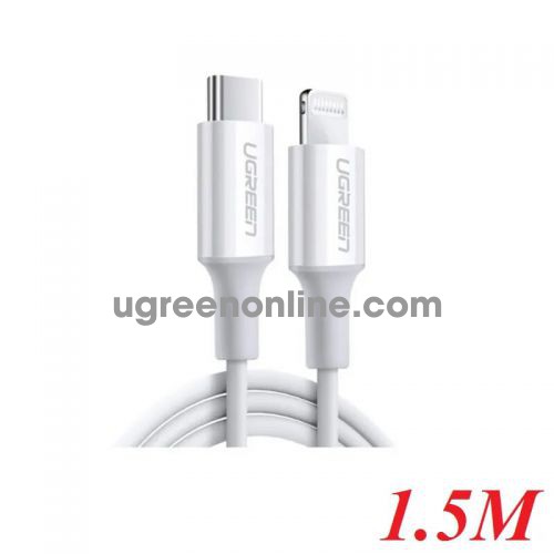 Ugreen 60748 1.5m white lightning to type-c 2.0 cable US171 10060748