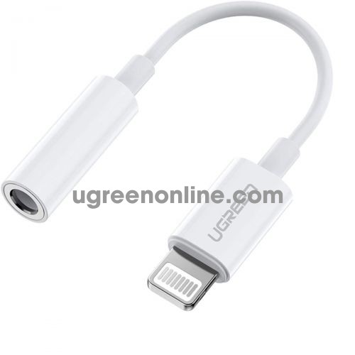 Ugreen 30759 7cm Lightning to 3.5mm Headphone Jack Adapter US212 10030759