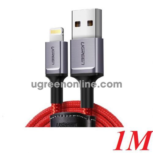 Ugreen 80635 1M Red Lightning To USB 2.0 A Male Cable US293 10080635