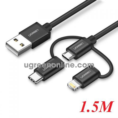 Ugreen 50206 1.5M Ugreen Multifunction Cable Màu Đen US186 10050206