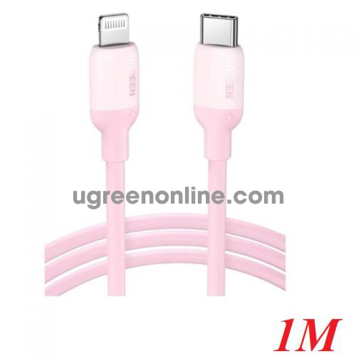 Ugreen 60625 1M Mfi Pink Usb Type C To Lightning Silicone Cable US387 10060625