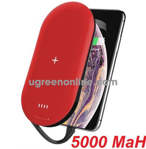 Mipow 86193 SPQ07-RD Sạc dự phòng không dây Cube X2 Lightning Red ( SPQ07-RD )10086193