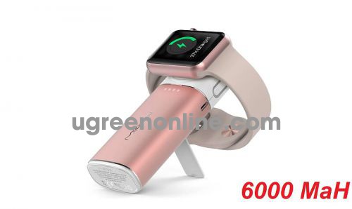 Mipow 86623 SPL11W2RG Sạc dự phòng Apple watch 6000 Lightning ( Rose Gold ) SPL11W2-RG10086623