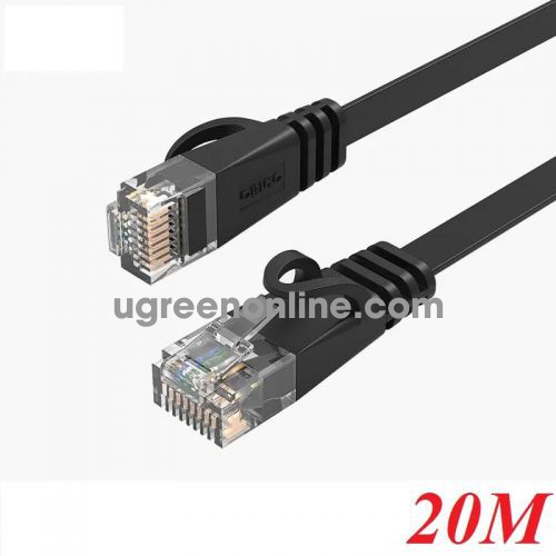 Orico PUG-C6B-200-BK 20M Cáp mạng CAT6 Dây dẹp Đen 95782 10095782