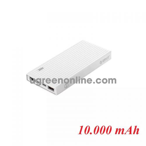 Orico K10000-Wh Pin Sạc Dự Phòng 10 000Mah Trắng 1 Cổng Type C 1 Cổng Usb Sạc Nhanh - 95865 10095865