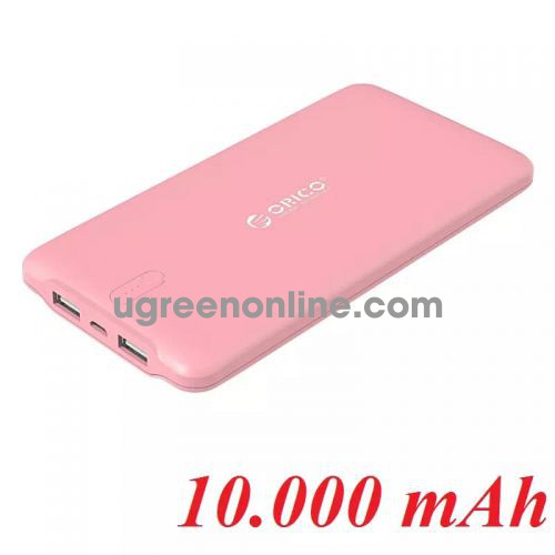 Orico Ld100-Pk Pin Sạc Dự Phòng 10 000Mah Hồng 2 Cổng Usb 5V2.4A - 98549 10098549