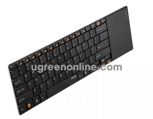 Rapoo 25592 E9180P 5Ghz Bàn Phím Và Chuột Touchpad Không Dây Màu Đen Đủ 12 Phím Chức Năng 05659 10025592