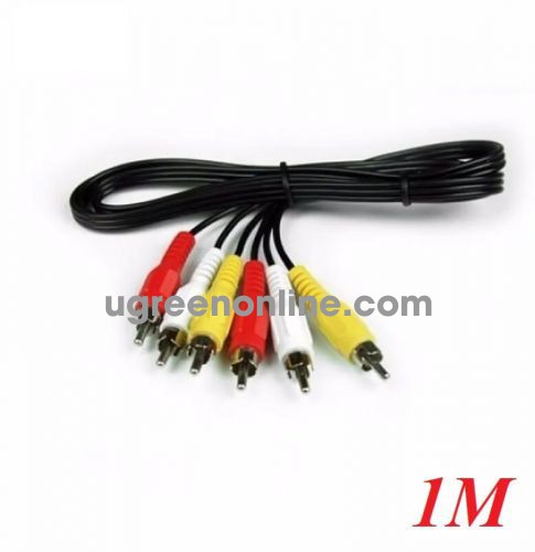 GKC 1M Màu Đen Cáp AV 6 Đầu Bông Sen 6RCA - 96094 10096094