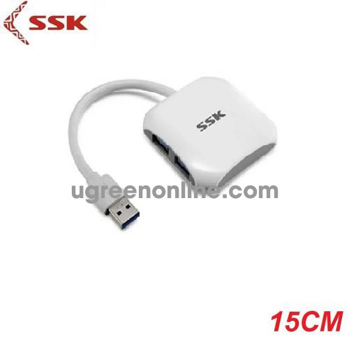 SSK SHU-300 15cm Màu Trắng Hub chia 4 cổng SUB 3.0 98013 10098013