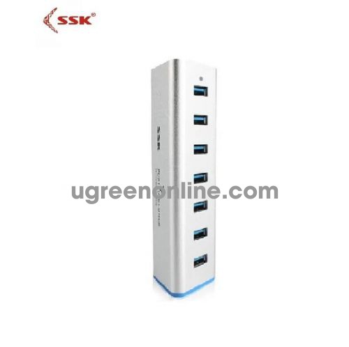 SSK SHU-370 Màu Trắng Hub chia 7 cổng USB 3.0 có nguồn 96403 10096403