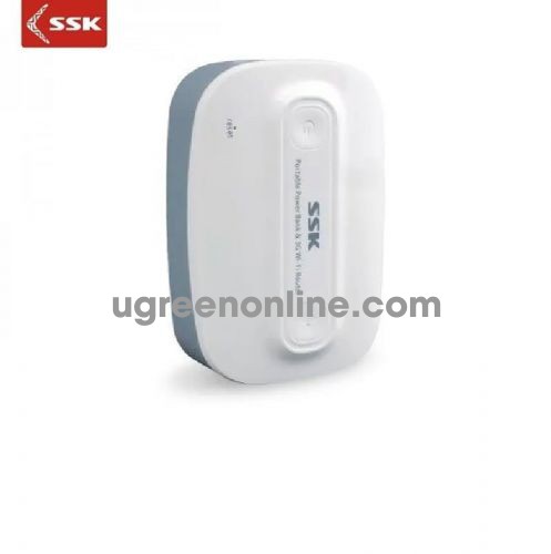 SSK SRBC-518 6600Mah Màu Trắng Pin sạc dự phòng kiêm phát 3G cho Smartphone 96968 10096968