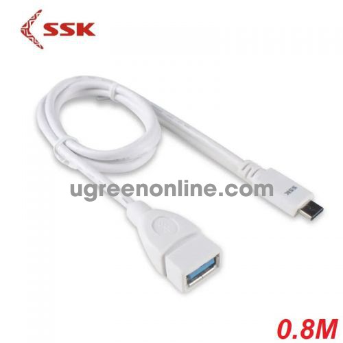 SSK UC-CA-980 80cm Màu Trắng Cáp chuyển đổi Usb Type-C ra USB 3.0 97819 10097819