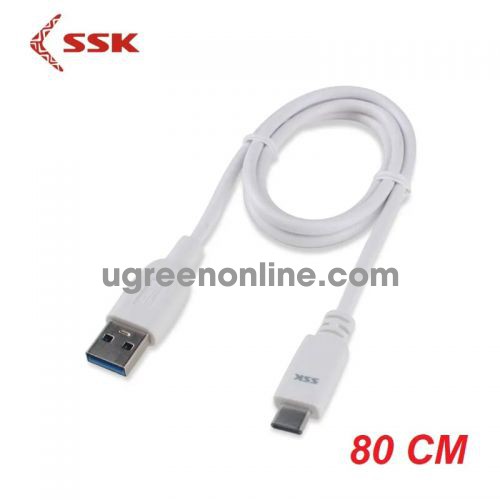 SSK UC-CA-981 80cm Màu Trắng Cáp chuyển đổi Usb Type-C ra USB 3.0 0.8m 96220 10096220