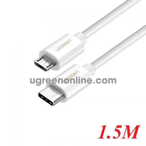 Ugreen 40419 1.5m type c to micro usb Data Cable White Us142 10040419