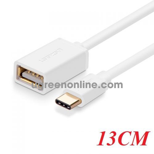 Ugreen 30176 Usb Type C To Usb 2.0 Female Cable White 15Cm Us154 10030176