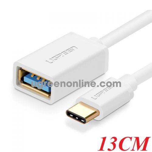 Ugreen 30702 Usb Type C To Usb 3.0 Female Cable White 15Cm Us154 10030702