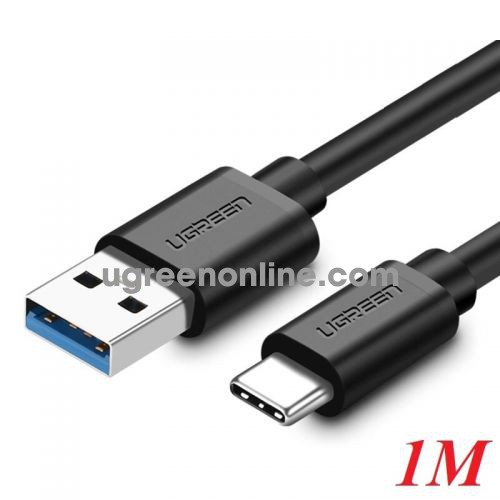 Ugreen 30628 Usb 3.0 To Usb C Round Cable Black 1M Us172 10030628