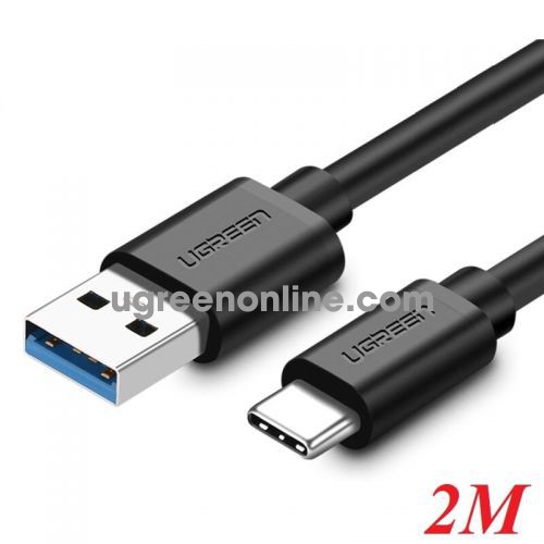 Ugreen 30630 Usb 3.0 To Usb C Round Cable Black 2M Us172 10030630