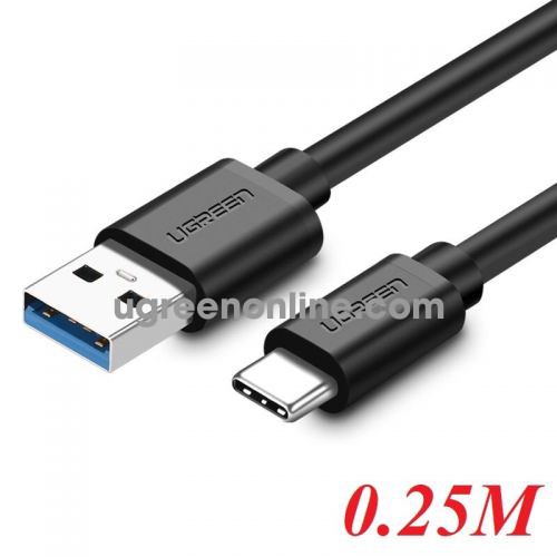 Ugreen 20880 Usb 3.0 To Usb C Cable Black 0.25M Us184 10020880