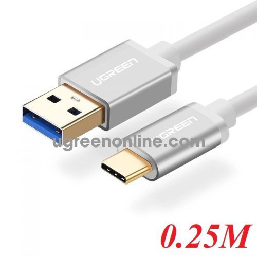 Ugreen 30464 Usb 3.0 To Usb C Cable White 0.25M Us187 10030464