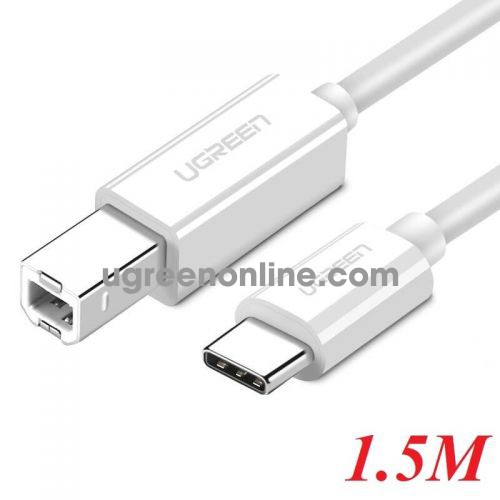 Ugreen 40417 Usb Type C To Usb B Cable White 1.5M Us241 10040417