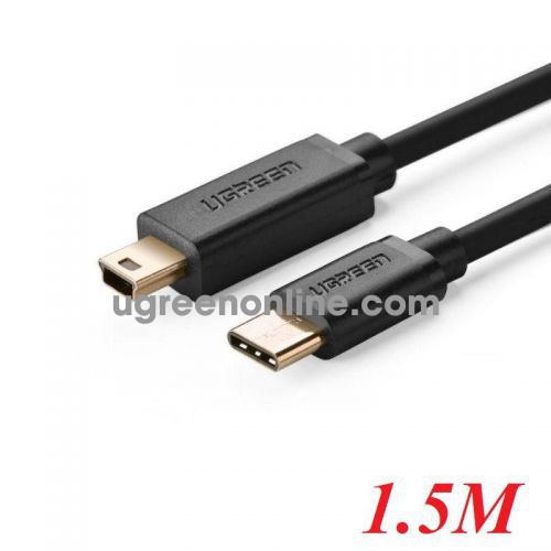 Ugreen 30186 1.5m Usb Type C To Mini Usb Cable Black Us153 10030186