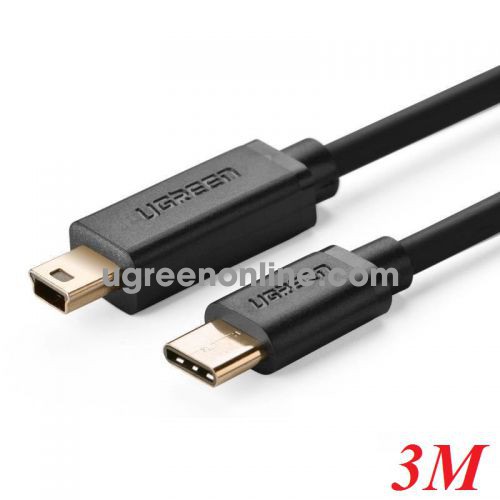 Ugreen 30188 Usb Type C To Mini Usb Cable Black 3m Us153 10030188