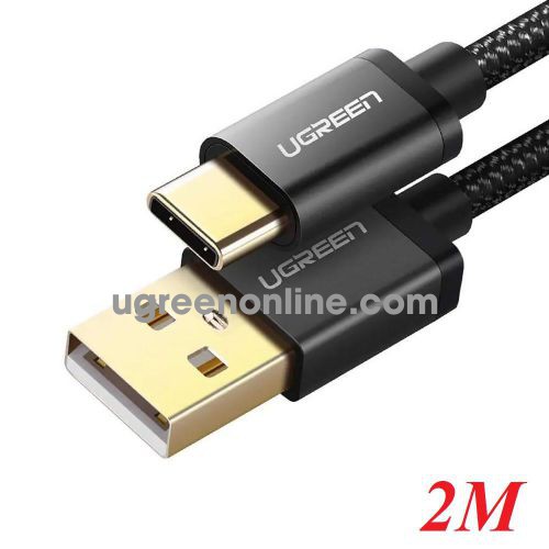 Ugreen 40991 Usb 2.0 To Usb C Cable With Nylon Webbing Rose Gold 2M Us174 10040991