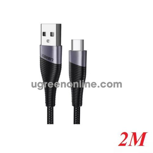 Ugreen 60206 2M Cáp Dữ Liệu Sạc Nhanh Usb Type C 3A Cable Cho Samsung Galaxy S10 S9 S8 Plus Note9 Xiaomi Mi8 Gray Ed022 10060206