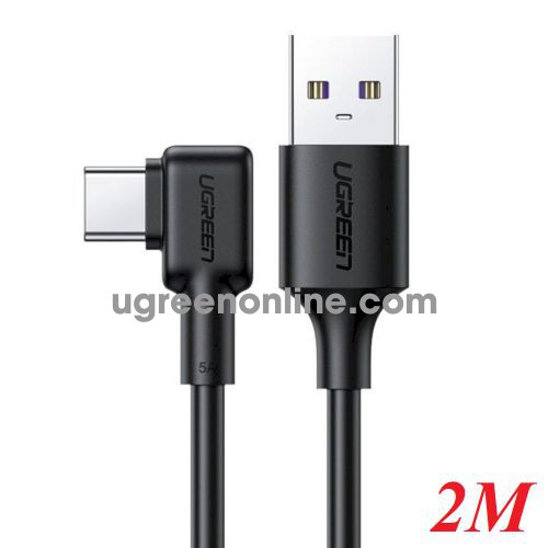 Ugreen 20104 2m 90 degree 5A Quick Charge 3.0 elbow Type C to straight usb a cable SCP FCP US307 us307 10020104