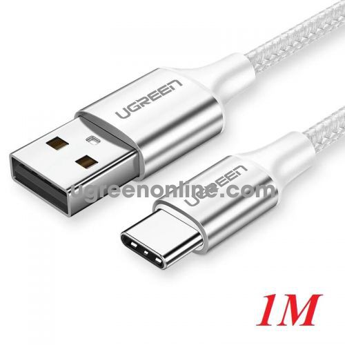Ugreen 60131 1m usb to usb-c data cable aluninum case silver US288 10060131