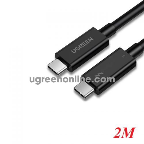 Ugreen 70952 2M 40Gbps Black USB type c to USB-C Cable 100W USB 3.1 Thunderbolt 3 Fast PD US341 10070952