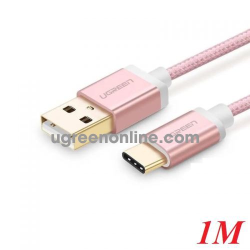 Ugreen 30508 1M Dây Chuyển Đổi Usb 2.0 Sang Usb Type C Màu Hồng Vàng Us188 10030508